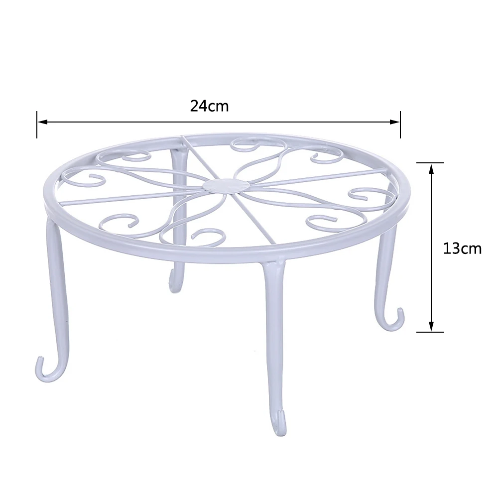 

3PCS Potting Bracket Metal Flower Pot Stand Anti-Rust Durable Steel Structure Flower Plant Pot Bracket Holder Garden Supplies