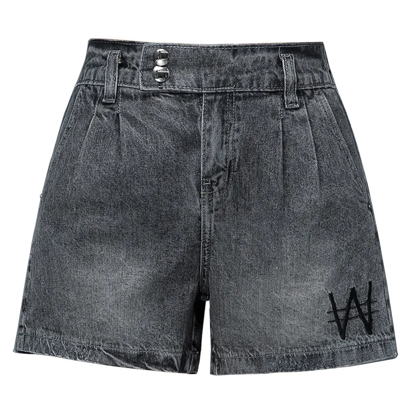 

High-Waisted Denim Shorts Women Summer Loose Wide-Leg Women Jeans Fashion Shorts Women