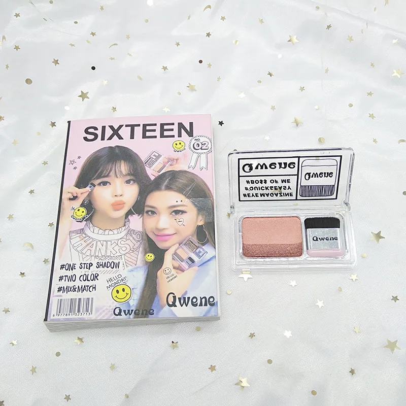 Двухслойные тени для век Douyin компактные двухслойные 3 секунды AB группа Second M |