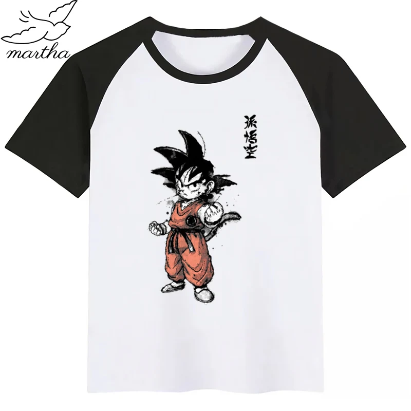 Новинка детская футболка с принтом из японского аниме Жемчуг дракона забавная
