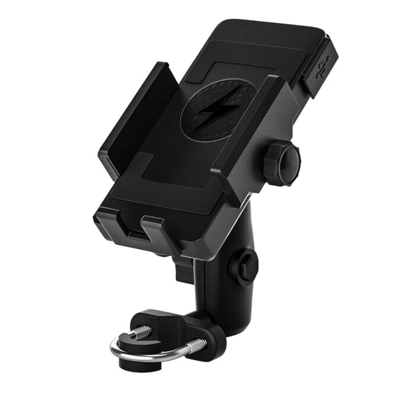 

Мотоциклетное Беспроводное зарядное устройство мобильный телефон держатель кронштейна водонепроницаемый 32V