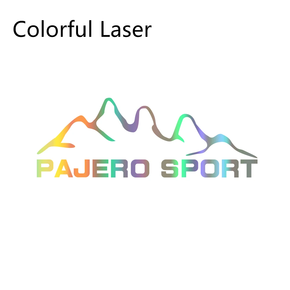 Colorful Laser Автомобильные наклейки для Mitsubishi pajero sport Styling Виниловая пленка Авто наклейки своими руками Автомобильные украшения автомобильные принадлежности для тюнинга - Название цвета: Colorful Laser
