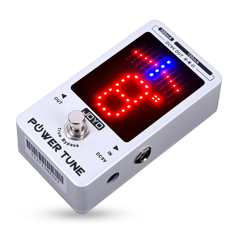 

JOYO 1 Way Dc 9V Input 8 Independent Dc 9V Outputs Guitar Tuner 2 Channels Current 500Ma Guitar Effect Power Supply