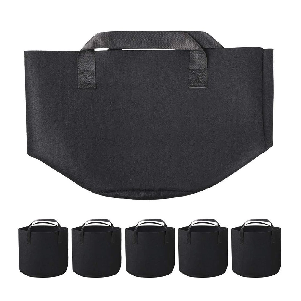 5 шт мешки для выращивания дышащей нетканой ткани цветочные горшки картофеля