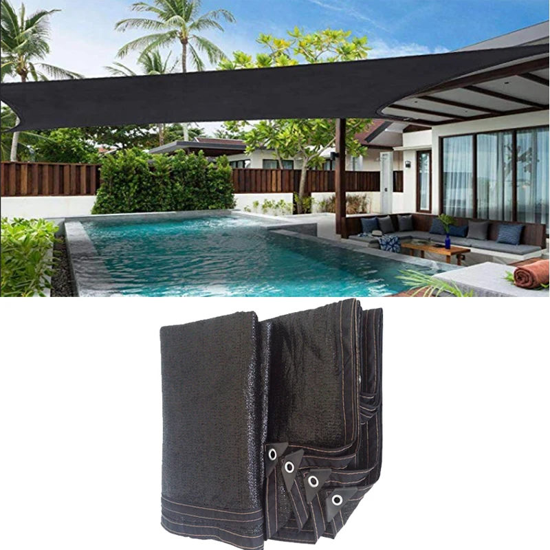 Солнцезащитный навес для паруса ПНД сетчатый патио садовый солнцезащитный тент