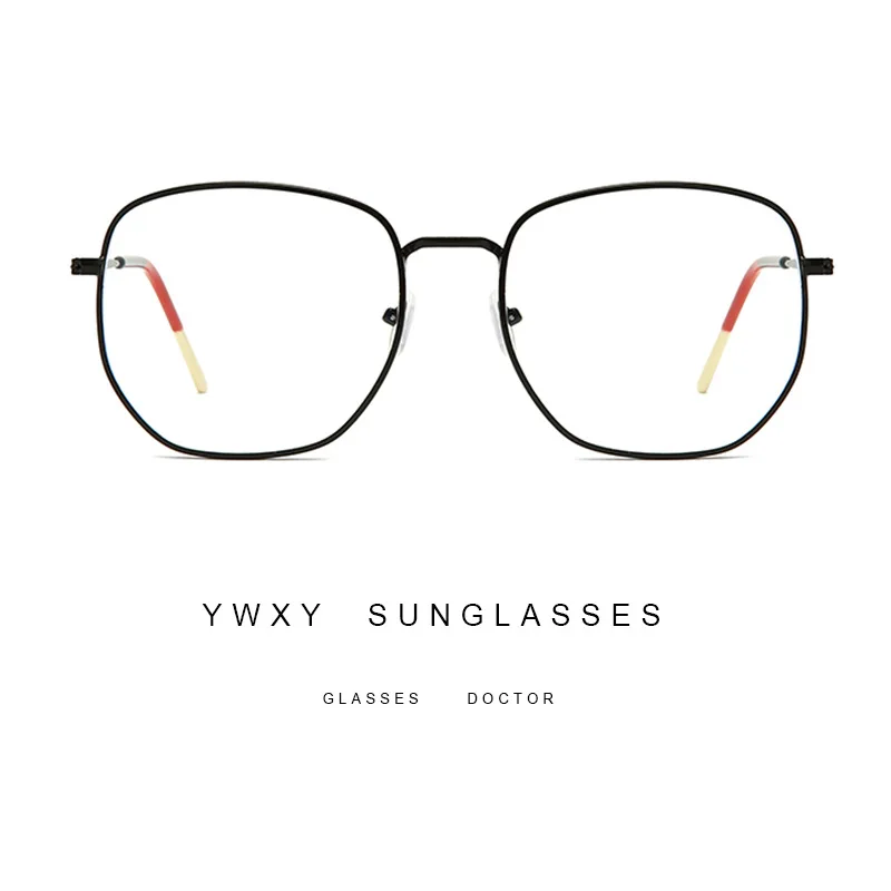 

2021 Vintage Anti Blue Light Glasses Women Big Frame Clear Eye Glasses Optical Eyeglasses Men Transparent Eyewear Computer Gafas