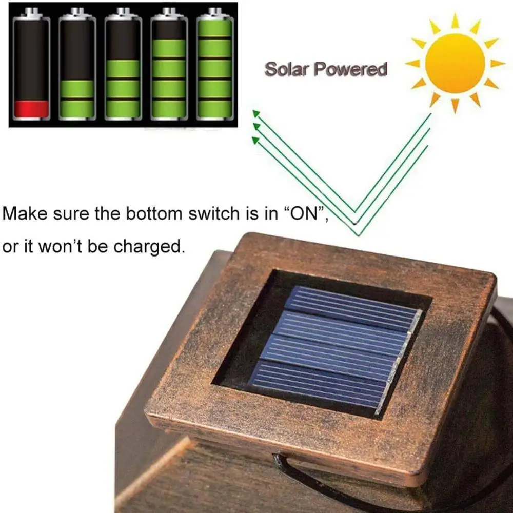 

Outdoor Retro LED Hanging Lamp Smooth Appearance Superb Craftsmanship Garden Solar Candle Lantern Yard Decorative Light