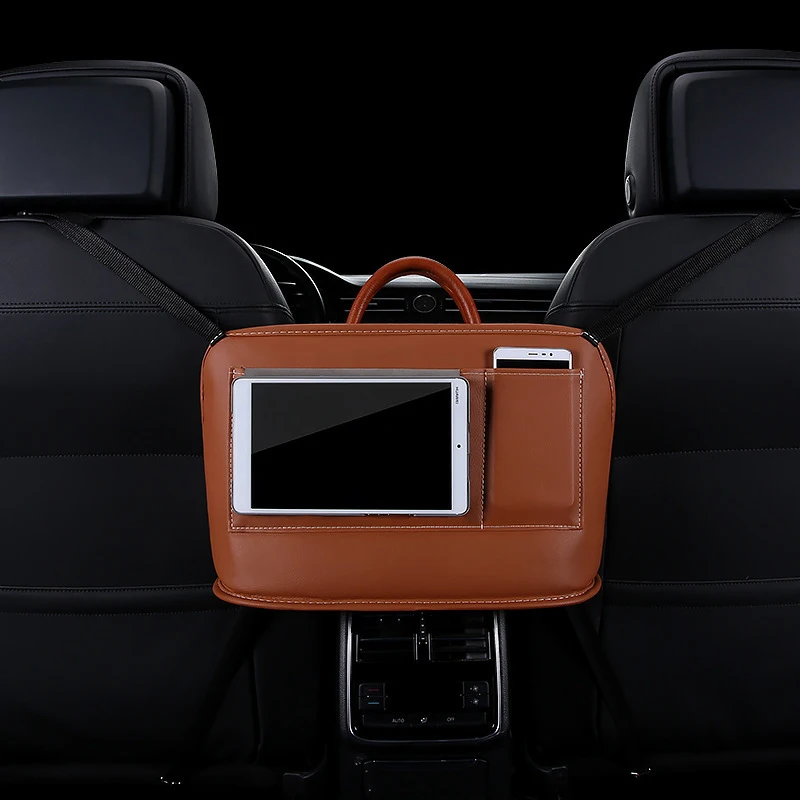 

NEW 3 in 1 Universal PU Leather Car Seat Gap Bag Multifunction Large Capacity Storage Tablet phone Organizers Auto Accessories