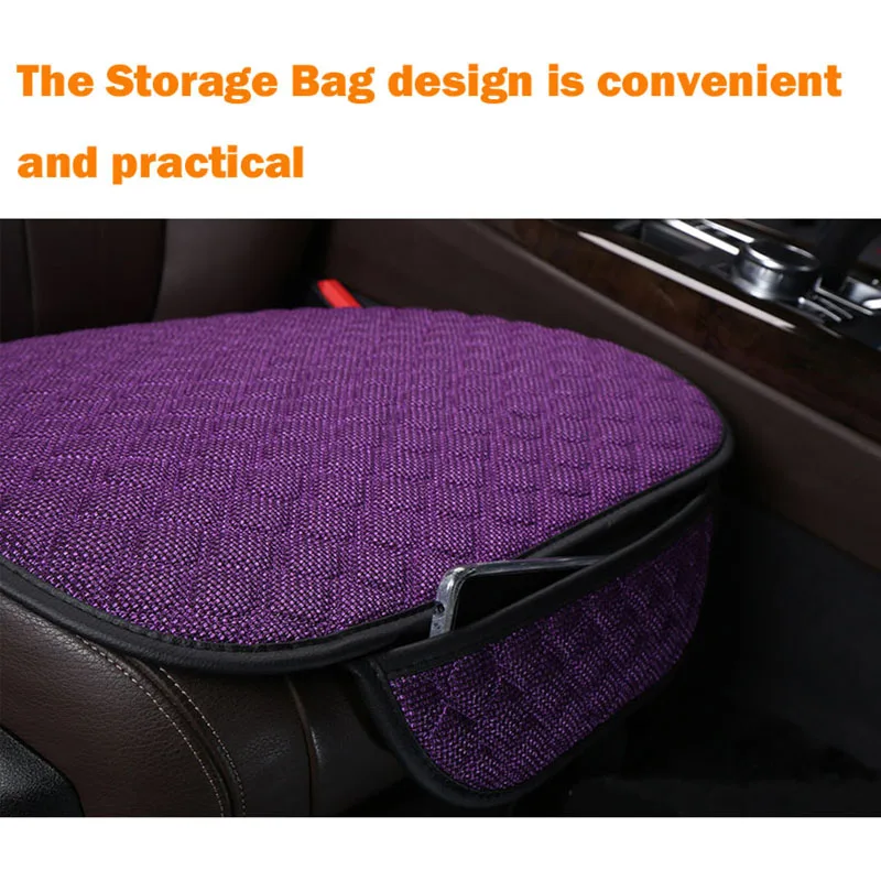 Чехол для переднего и заднего сиденья автомобиля нескользящий льняной защитный