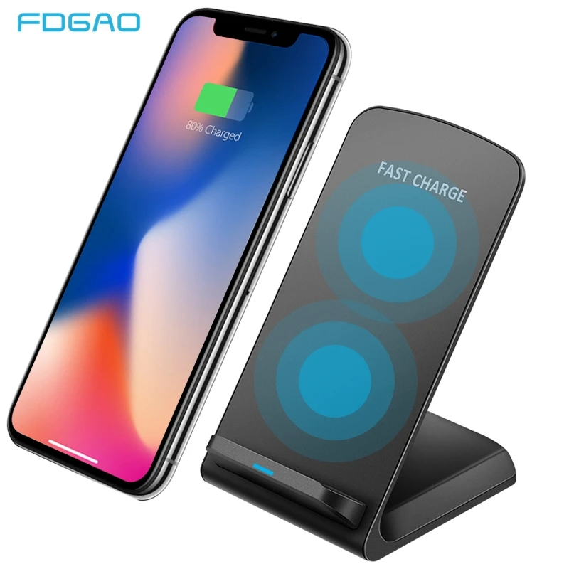 Беспроводное быстрое зарядное устройство FDGAO 10 Вт Qi для Samsung S10 S9 S8 Note 9 8 док