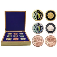 qatar 2022 world cup commemorative coins combo set season medal decor football fans collection gift christmas new year souvenirs