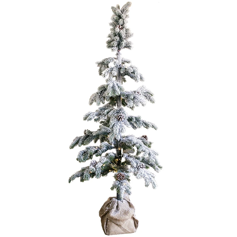 Большая рождественская елка снежный пейзаж бонсай дисплей Витрина реквизит кафе