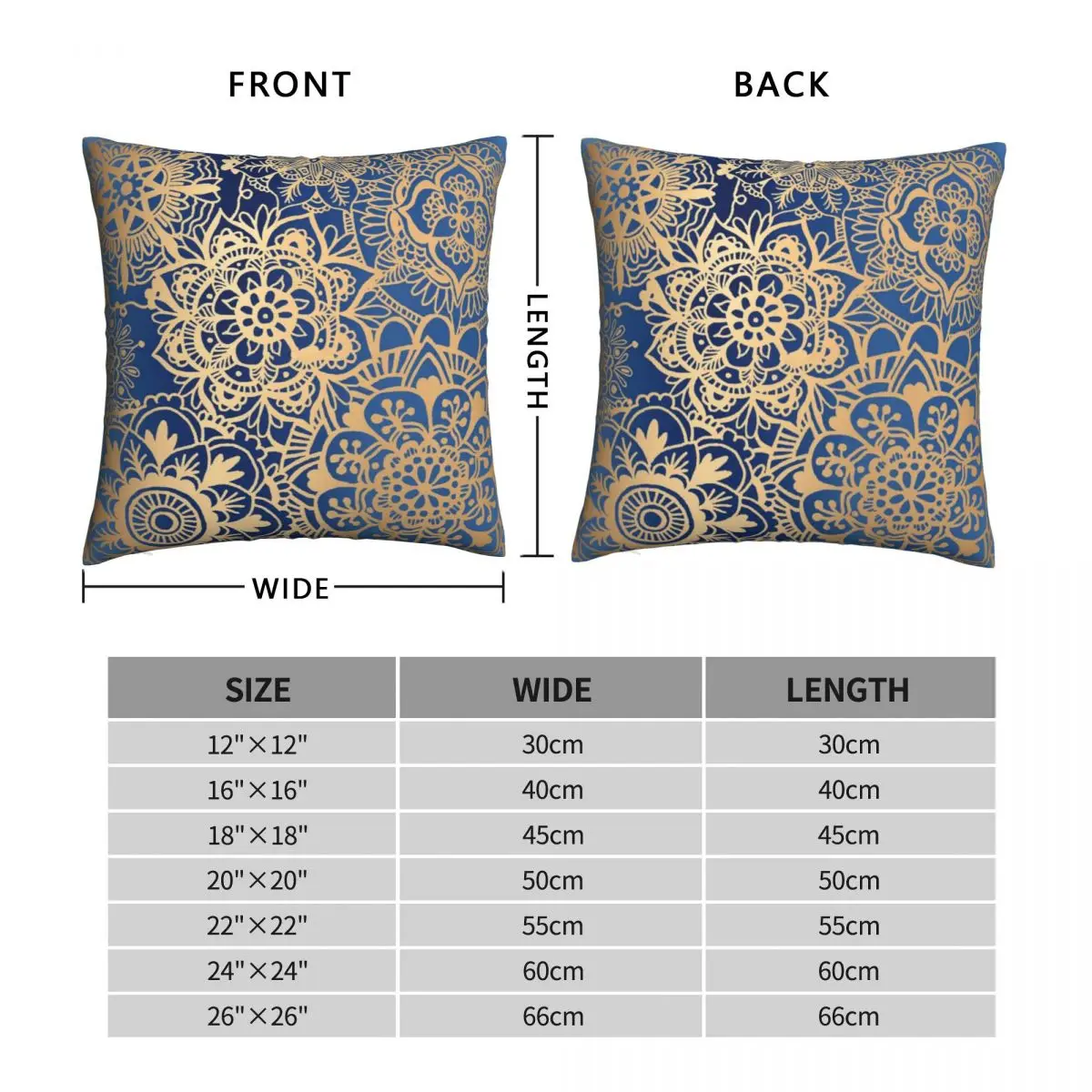 Синяя и искусственная квадратная наволочка для подушки удобная из полиэстера