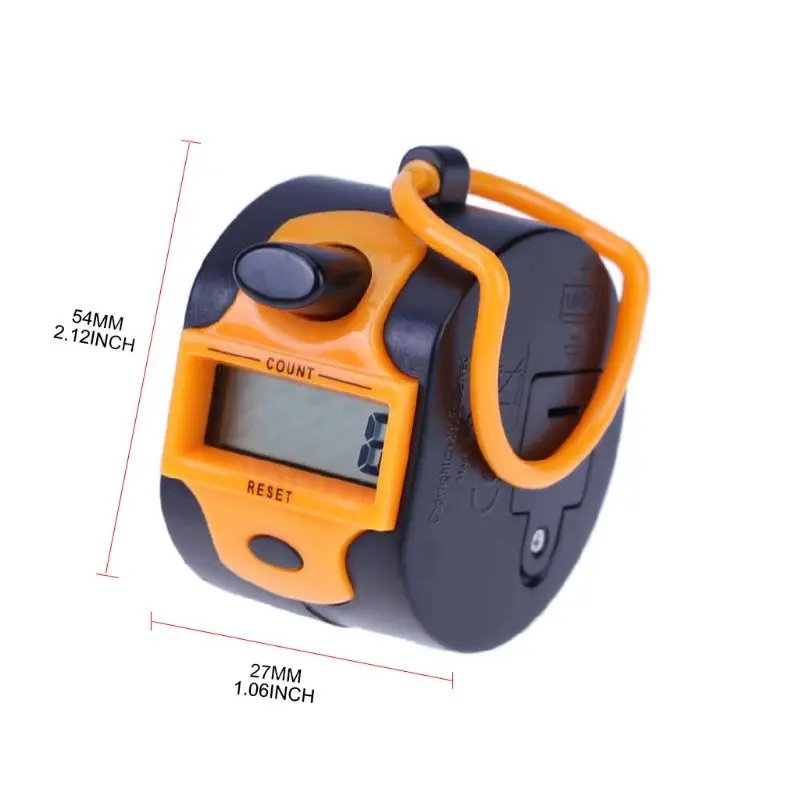 

Digital Hand Tally Counter 5 Digit Manual Press Clicker LED Backlight Recorder