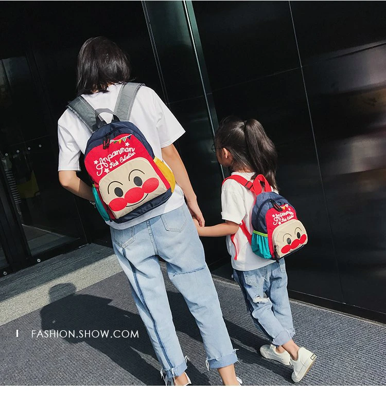 

GOUSTER Woman Backpack Cartoon Boy Girl Lovely Schoolbag Parent-child Back Pack Unisex Teenager Student Travel bag Fold Portable