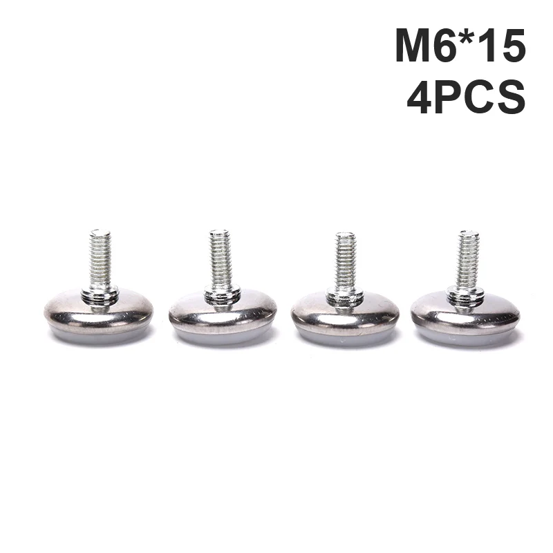 

Регулируемые стальные ножки для мебели, 4 шт., Противоскользящее основание, ножки для стола, шкафа, ножки, выравниватель, M6 M8, металлический уровень для мебели