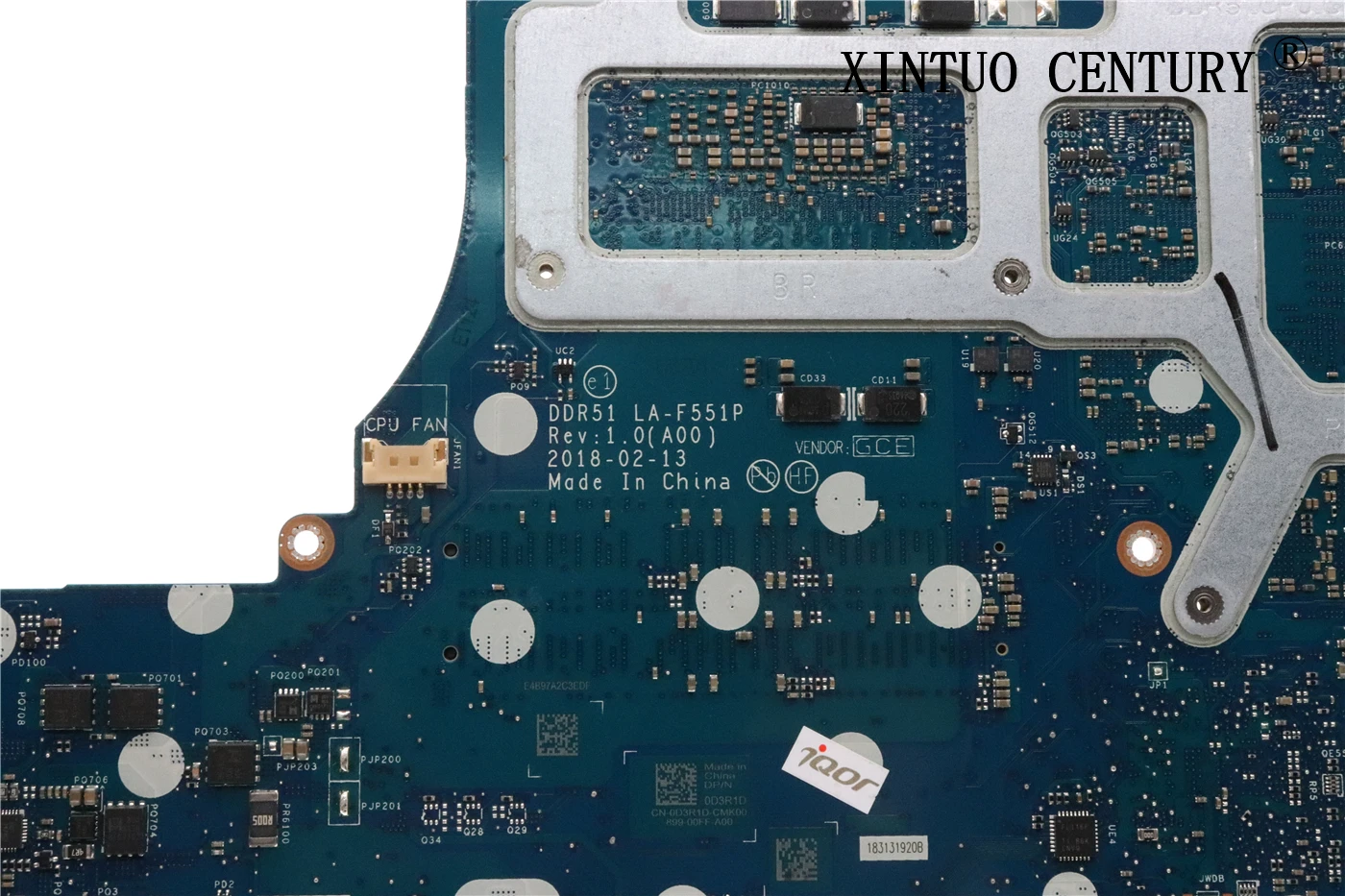 CN-0D3R1D 0D3R1D D3R1D For Dell Alienware 15 R5 17 R5 Laptop Motherboard DDR51 LA-F551P W/ SR3YY I7-8750H GTX1070 8G teste OK