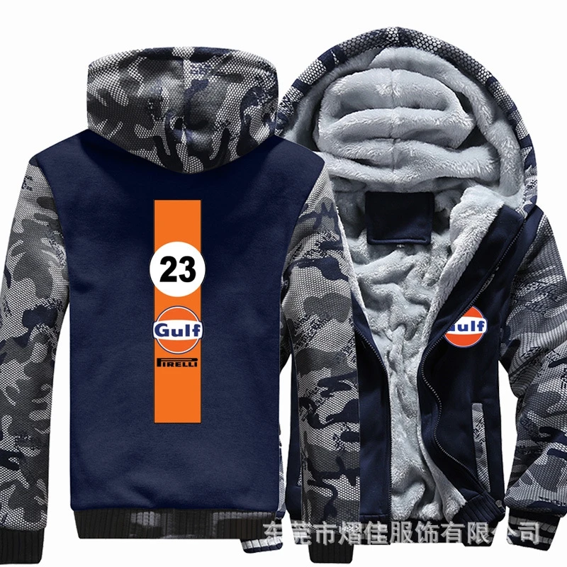 

2021 NEW GULF Hoodies Winter Camouflage Sleeve Jacket Men Thicken Unisex Casual Wool Liner Fleece Sweatshirt