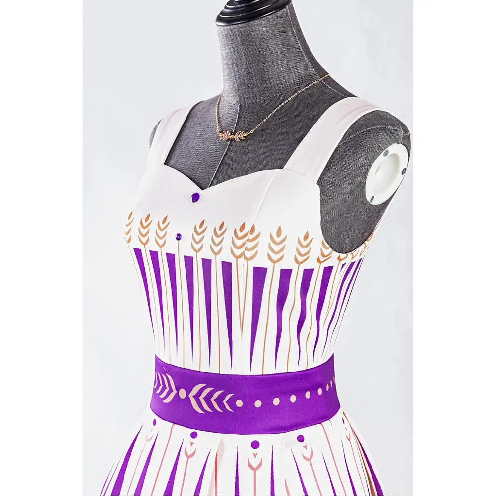 Женский костюм принцессы Анны длинные платья Снежной королевы костюмы на