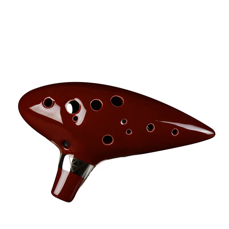 

Рождественский подарок для детей и начинающих, Керамическая Флейта для фанатов Зельды, 12 отверстий, керамическая окарина, инструмент Zelda