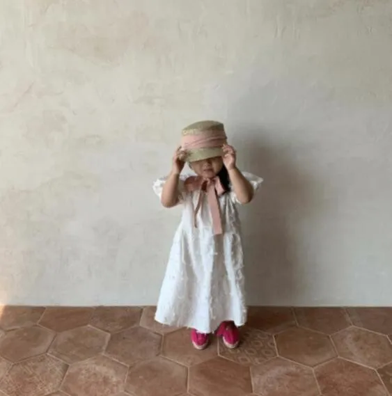 Платья для девочек новинка 2021 корейское летнее крутое платье средней длины из