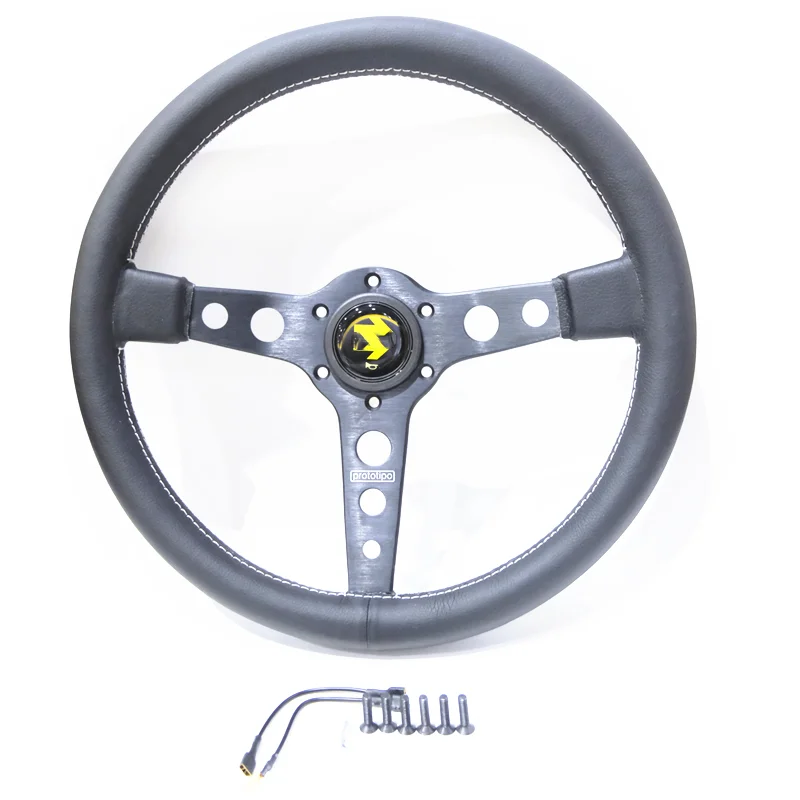 Плоское гоночное рулевое колесо Spsld для дрифта 14 дюймов 350 мм из замши и кожи |