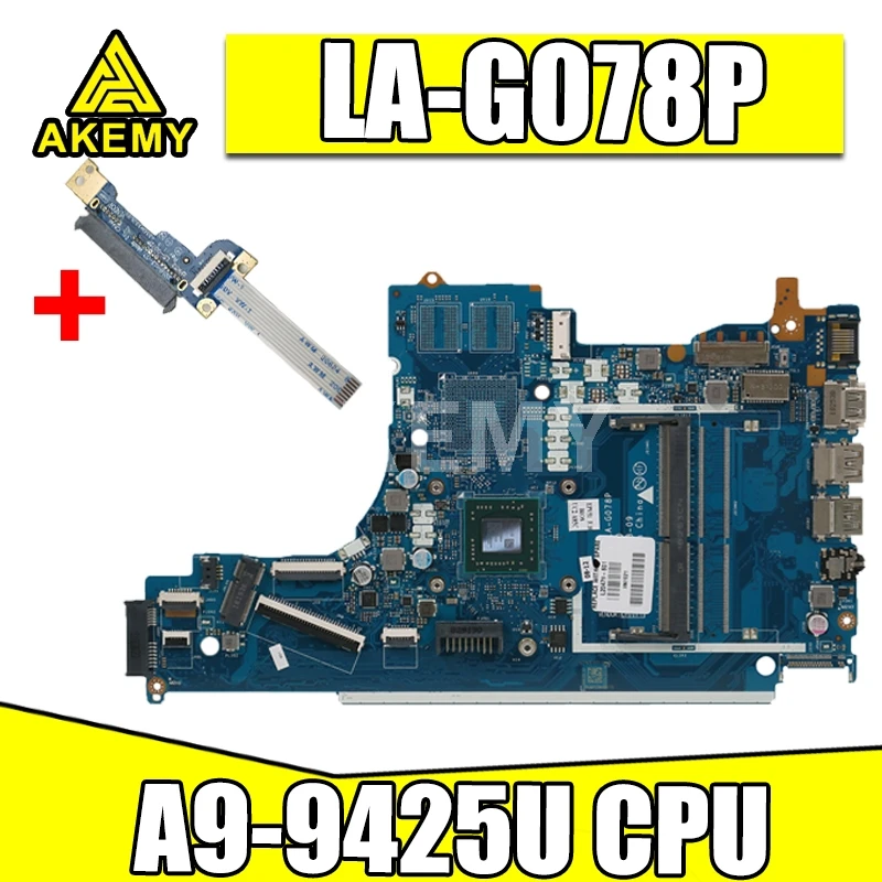 

Для For HP 15-DB материнская плата для ноутбука с A9-9425 AM9425 CPU EPV51 LA-G078P L20477-601 DDR4 100% тестирование Быстрая доставка