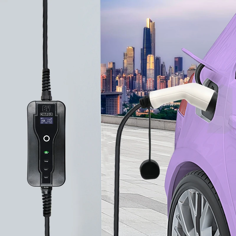 Портативное зарядное устройство IEC 62196 EV 16 А для электромобилей | BMW Hyundai Renault KIA Jaguar