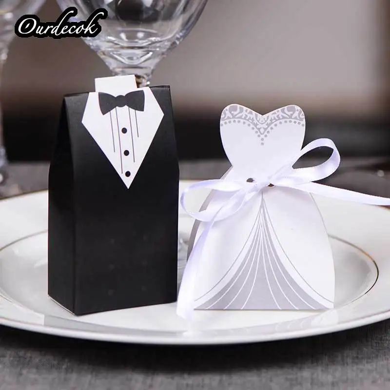 100 шт./лот Жених и невеста свадебный подарок коробка конфет пользу Коробки