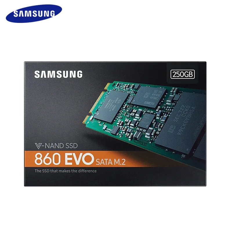 SAMSUNG 500GB SSD 860 EVO M.2 2280 SATA 1TB 250GB Internal Solid State Disk Hard Drive HDD M.2 Laptop Desktop PC TLC PCLe M.2