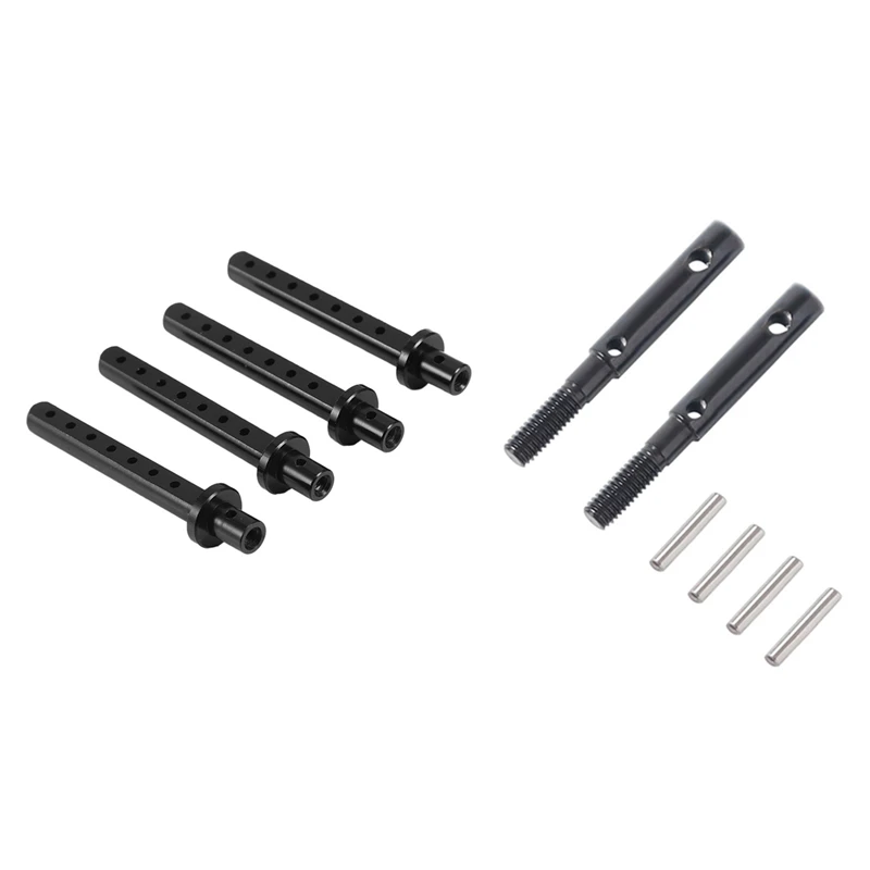 

for SCX10 90021 90022 Climbing Car Shell Column with 2 Pcs Front Rear Portal Stub Axle Drive Shaft for RC Crawler AXAIL