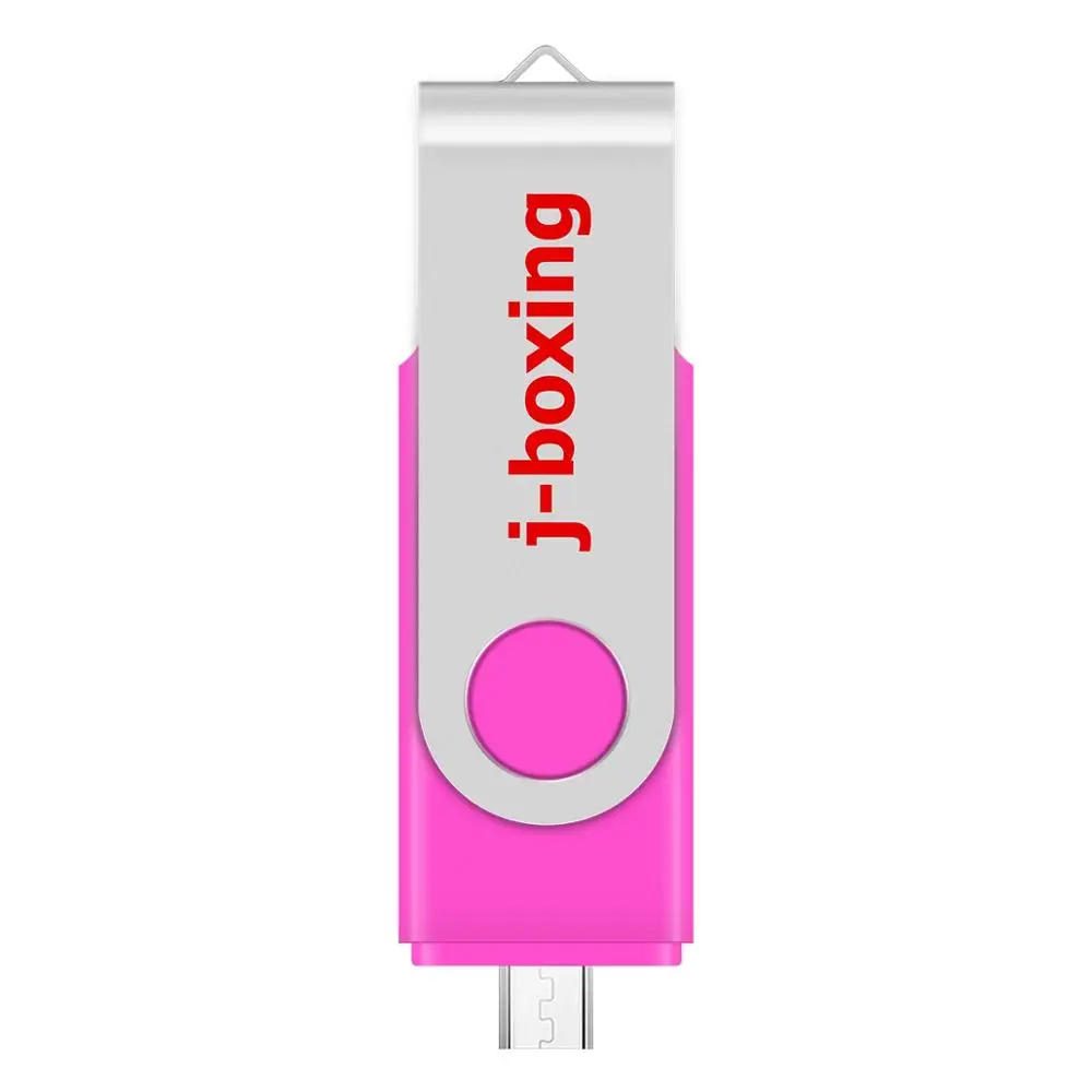 Флеш накопитель J boxing розовый 16 ГБ OTG USB два порта карта Micro Memory для смартфонов Samsung