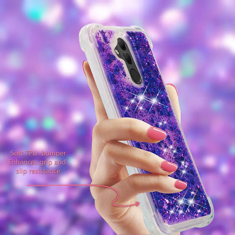 

Huawei Mate 20 Lite Case Soft Silicon Phone Back Cover For Huawei Mate 20 Mate 20 Pro Liquid Glitter Quicksand Anti-Fall Cases