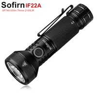 sofirn if22 if22a 21700 usb c 3a rechargeable powerfu led flashlight sft40 2100lm 630m throw reverse charging super bright torch