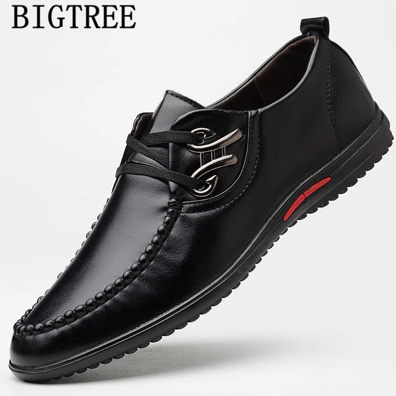 Дизайнерская мужская обувь высокого качества Повседневная Мужская кожаные