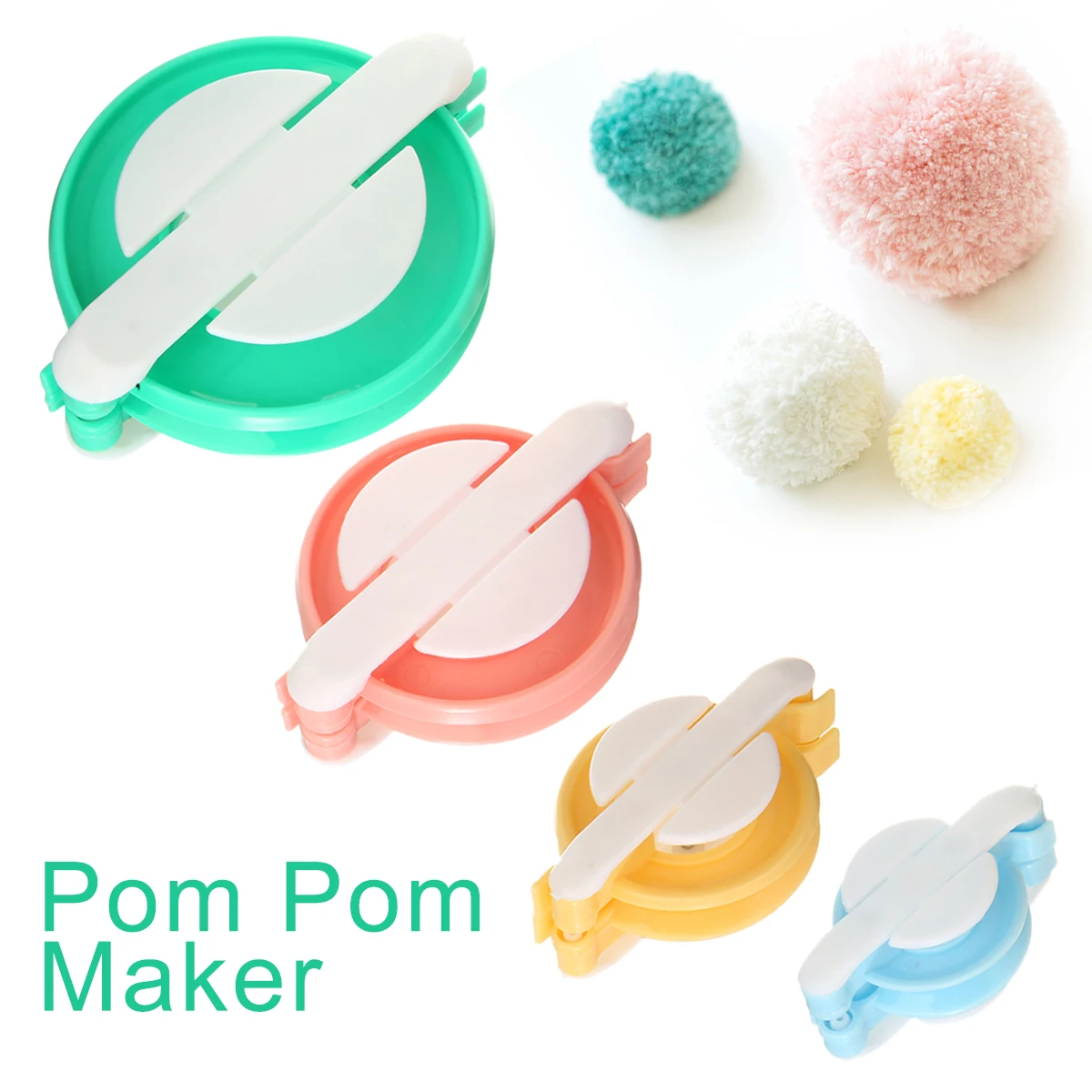 

4Pcs Pom Pom Maker For Fluff Ball Weaver Needle Craft DIY Knitting Craft Tool Set Knitting Wool Tool Sewing Accessories