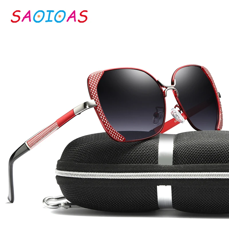 Солнцезащитные очки SAOIOAS поляризационные женские круглые брендовые роскошные