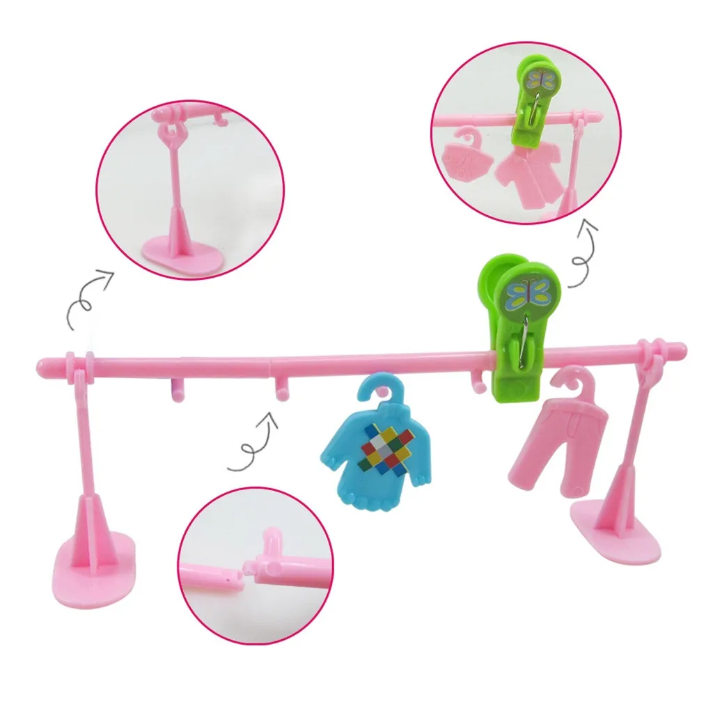 Мини стиральная машина кукольный домик ручной переключатель 360 ° вращающаяся