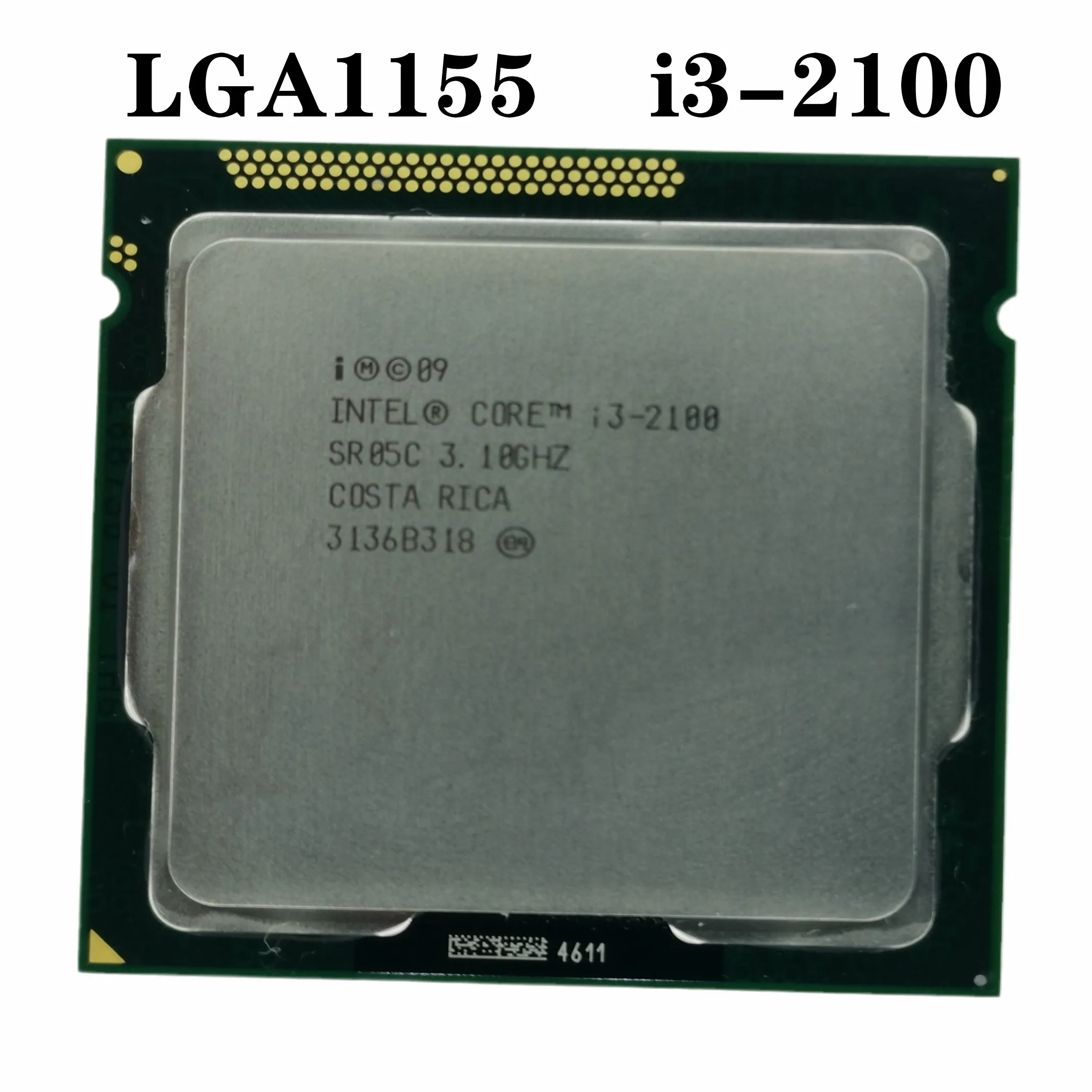 Процессор Intel Core i3 2100 i3-2100 3 1 ГГц Мб кэш-памяти двухъядерный разъем 1155 десктопный