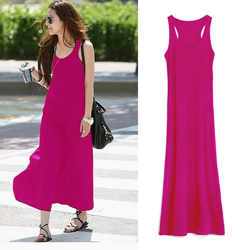 Женское Повседневное платье Nice forever летнее однотонное длинное колокол без