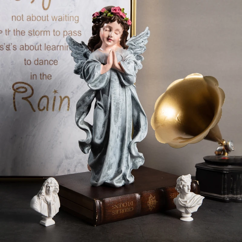 Античная скульптура пластырь фигурки персонажей фея добыча миниатюрная модель