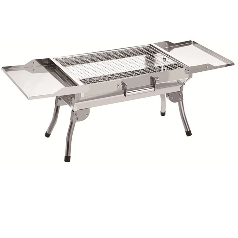 Outdoor Charcoal Portable Grill Stainless Steel Household Foldable BBQ | Дом и сад