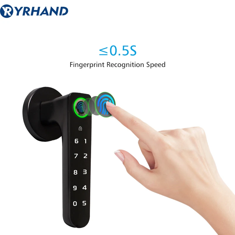 Биометрический полупроводниковый замок с отпечатком пальца умный дверной