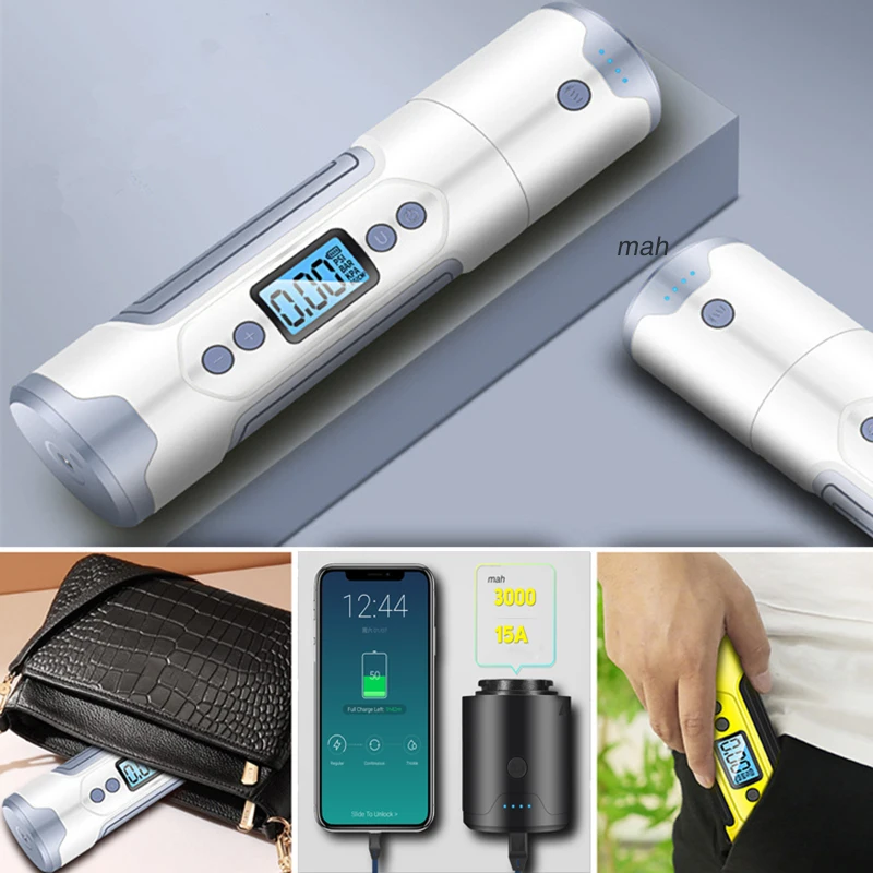 Портативный автомобильный воздушный компрессор насос Мощность банка для