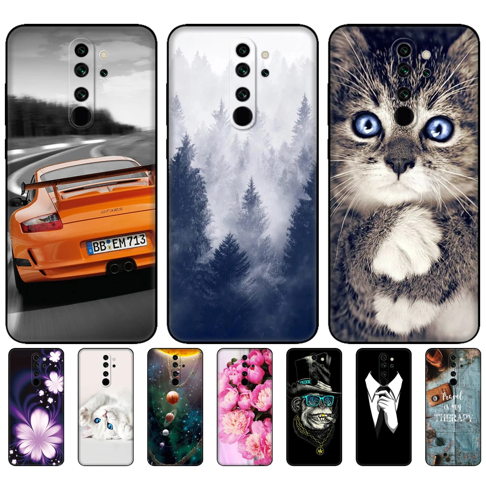 For xiaomi Redmi Note 8T Case Soft Silicon covers For xiaomi Redmi Note 8 Case T Fundas On Redmi NOTE 8 PRO Coque black tpu case