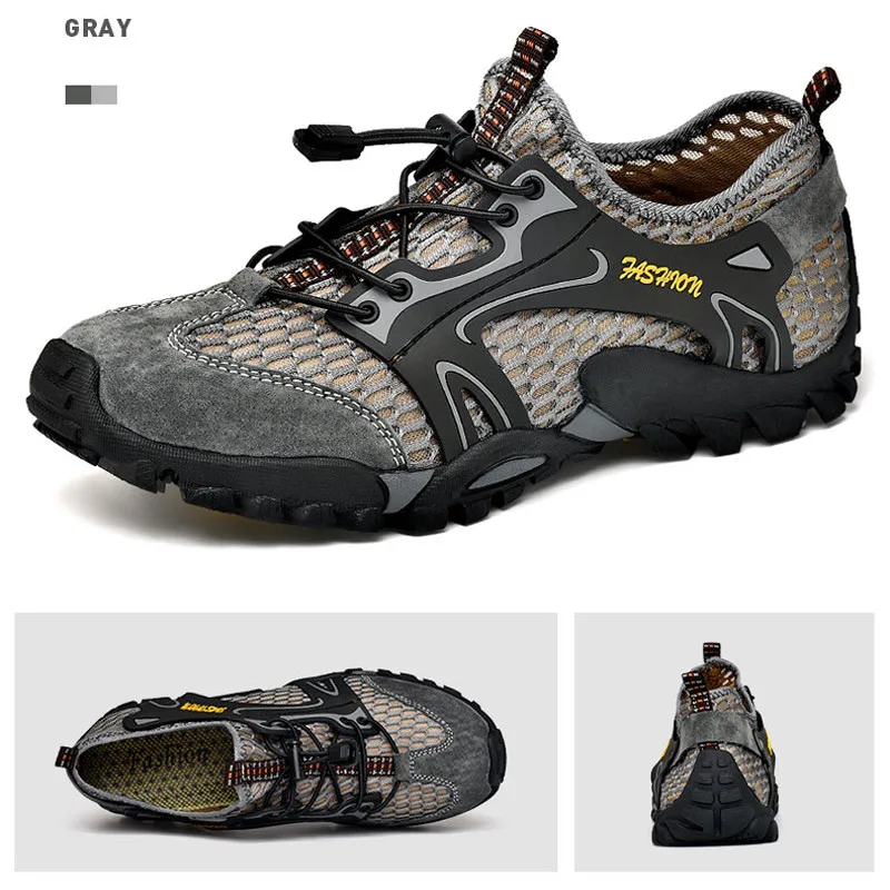 Men Aqua Shoes Trekking Hiking Shoes Breathable Elastic Quick Dry Upstream Socks Soft Non-slip Comfortable Diving Water Sneakers