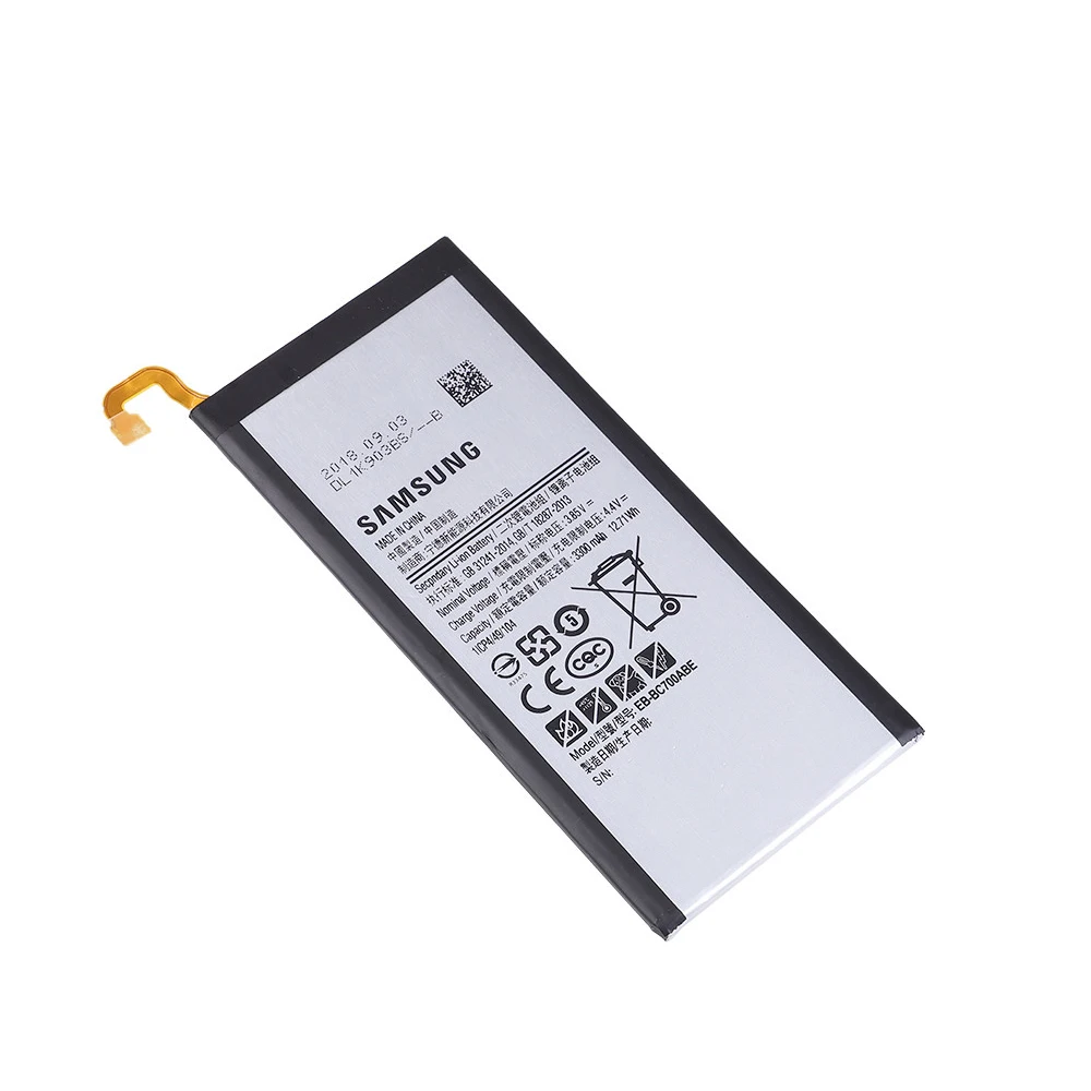 100% Оригинальный Батарея EB-BC700ABE для Samsung Galaxy C7 SM-C7000 3300 мАч Мобильный телефонная