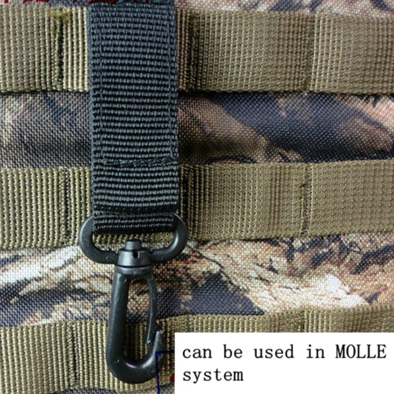 

2021 Hiking Military Nylon Webbing Buckle Hook Water Bottle Holder Clip Climbing Carabiner Belt Backpack Hanger Hooks Tools