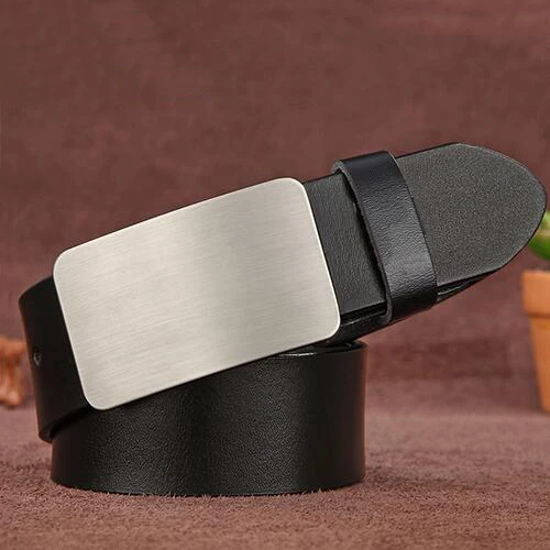6165A2Black Мужской ремень из натуральной кожи высокого качества, новые дизайнерские ремни, роскошный мужской ремень, модный винтажный ремень с пряжкой для джинсов - Цвет: 6165A2Black