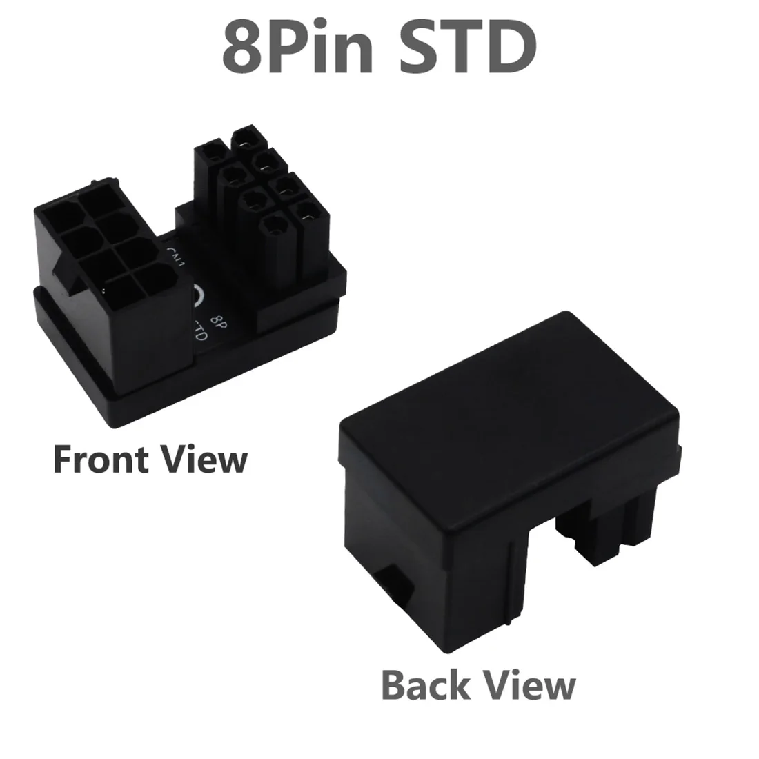 ATX 6pin/8pin Male 180 градусов угловой до 6Pin/8Pin Female адаптер питания для настольных